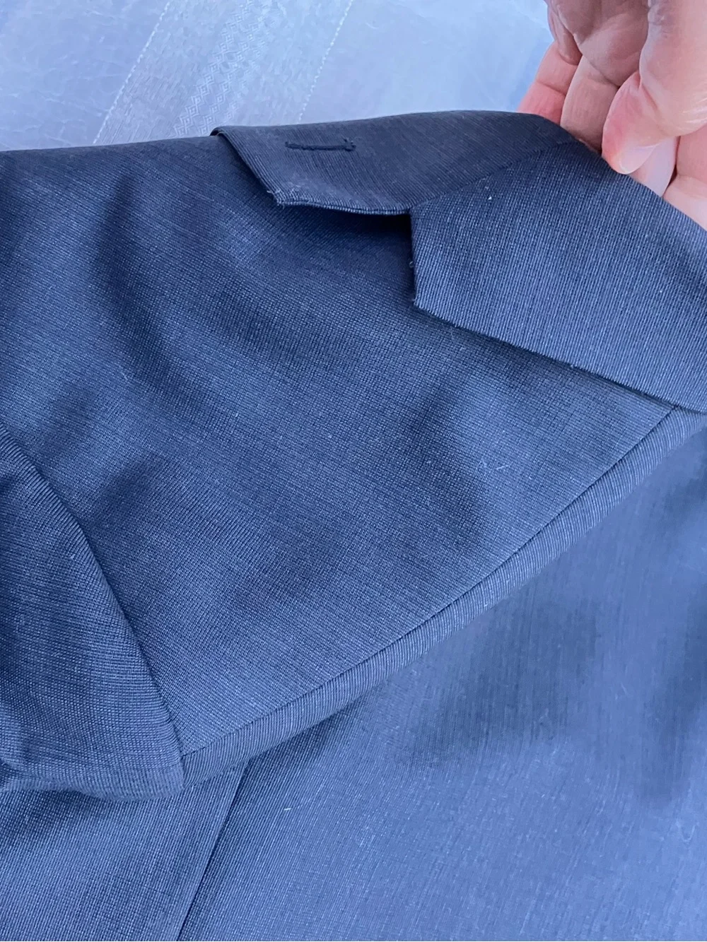 Covington wool blend eco-polyester men’s suit jacket 48R dark gray